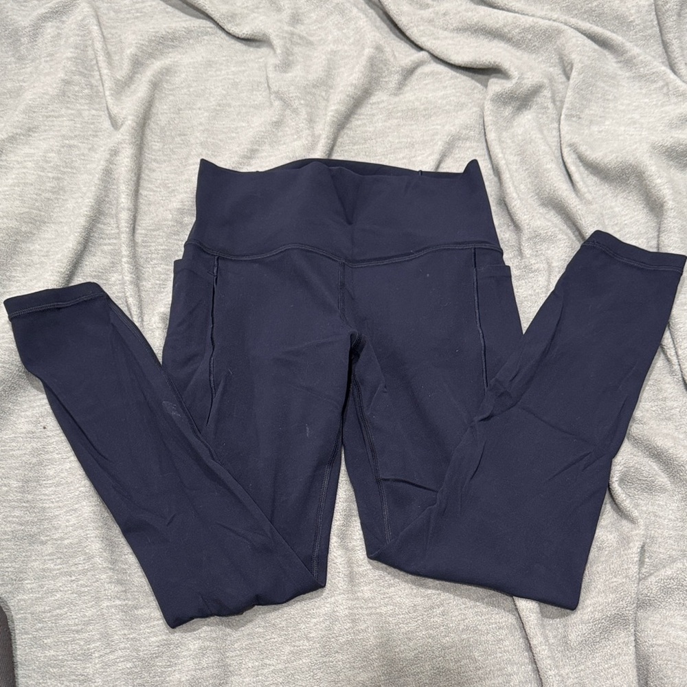 Athleta Transcend Stash 7/8 Leggings - Navy